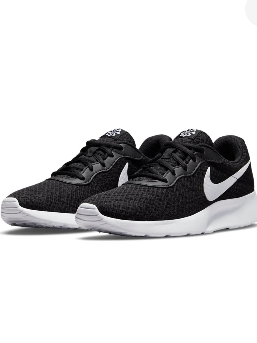 NIKE Woman’s Tanjun Black and White Style DJ6257-004 Nike Swoosh Size 10